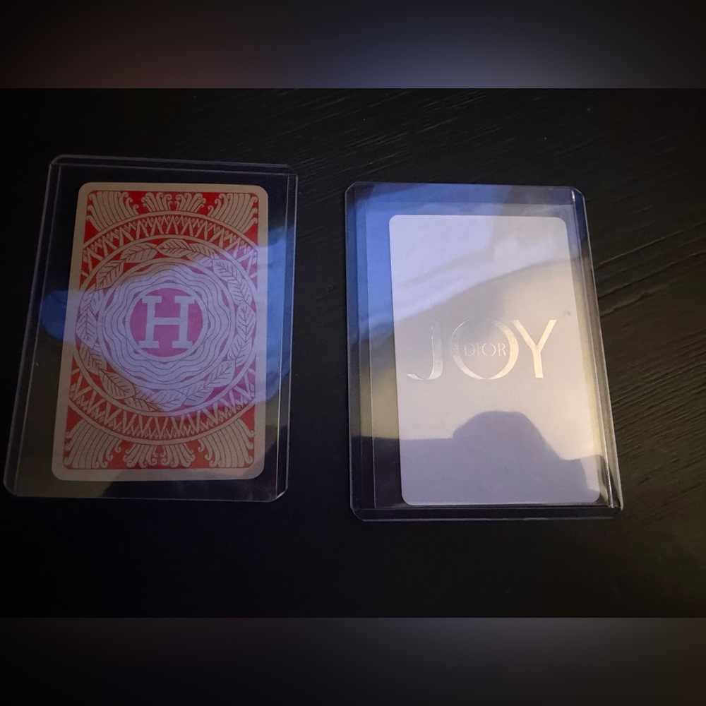 Dior Joy & Hermes Cards- Price is for both cards